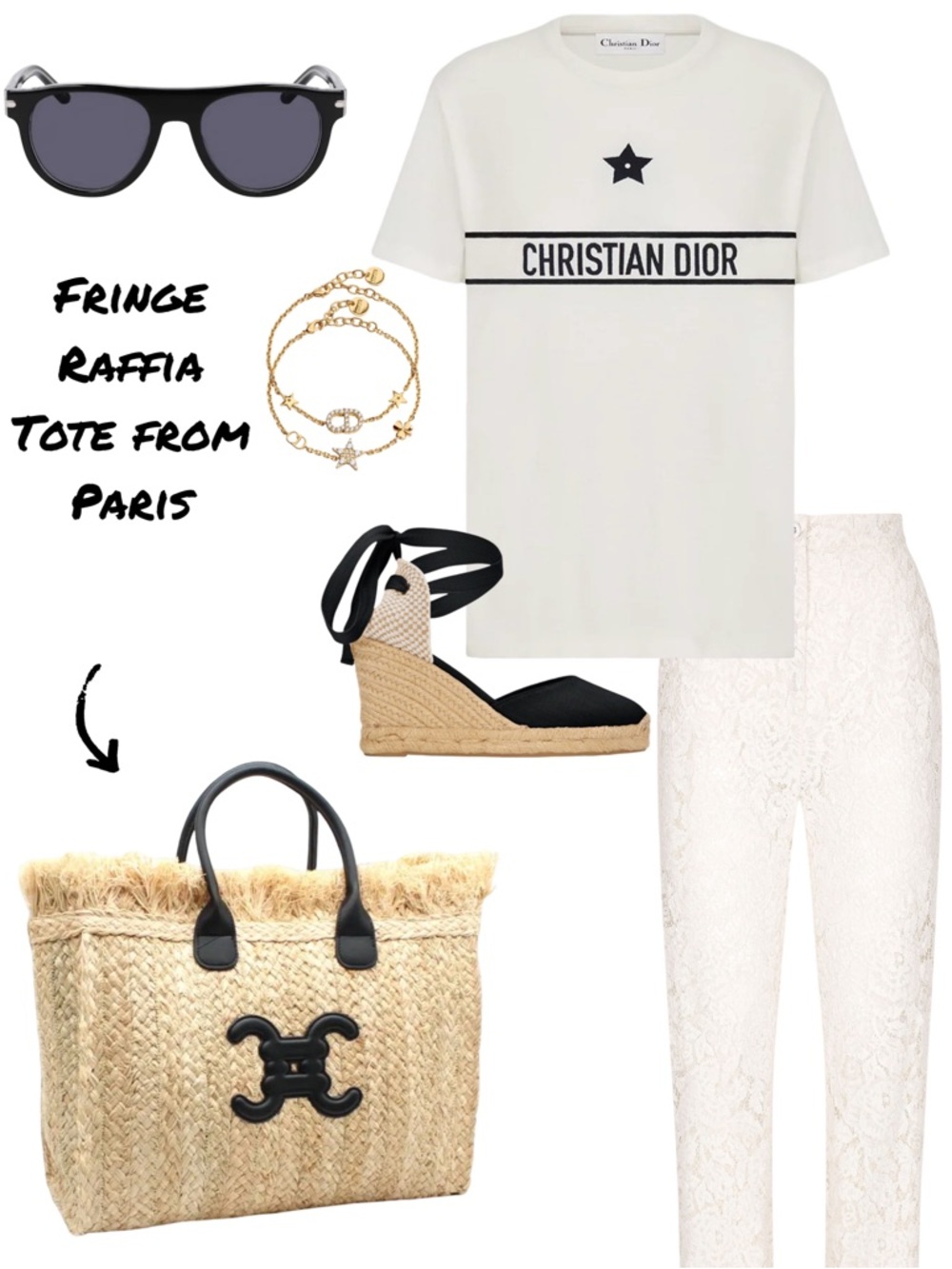 SOLD OUT- NEW DELIVERY- Raffia Fringe Tote From Paris